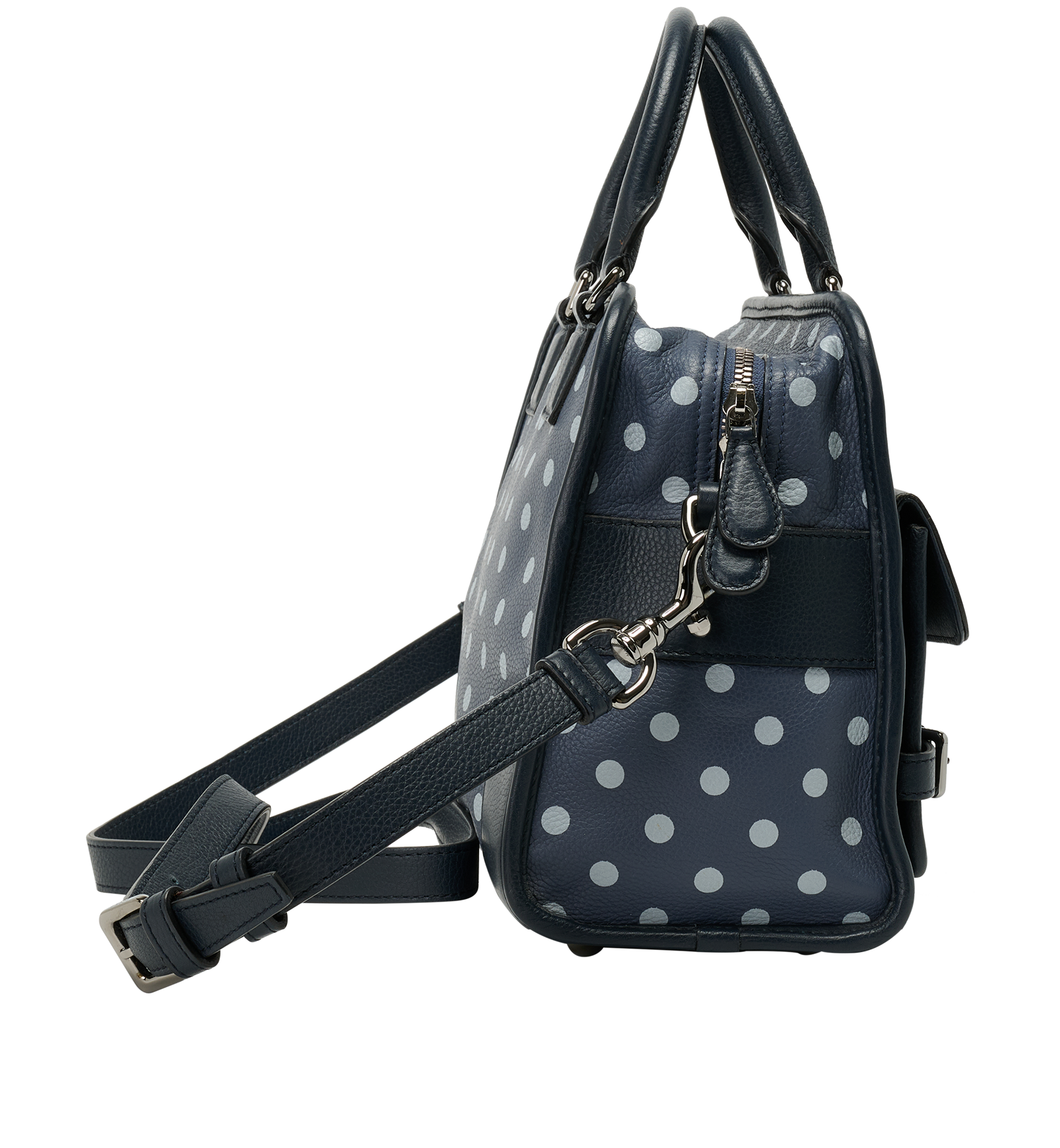 Cruz, &pound;395, Handbags, Blue, Leather, Side view